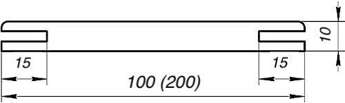 Добор 100 мм. (Телескоп) | Колір Білий 000041 фото